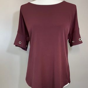 Plum Colored 7th Avenue Design Studio Top Size M